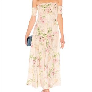 Zimmerman : Maxi Dress in Cream Floral